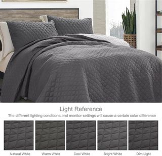 No. 2 - Exclusivo Mezcla Ultrasonic Reversible Full Queen Quilt Bedding Set - 3