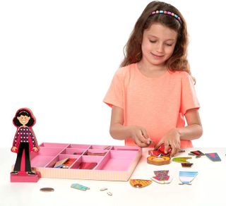 No. 4 - Melissa & Doug Abby and Emma Deluxe Magnetic Wooden Dress-Up Dolls Play Set - 3