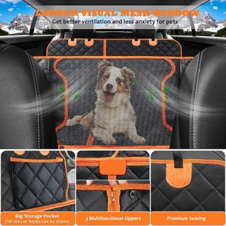 No. 6 - URPOWER 6 in 1 Dog Car Seat Cover - 4