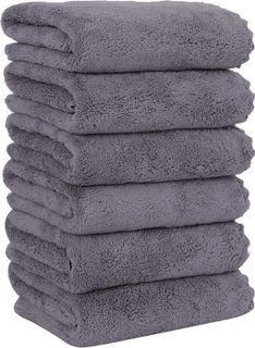 No. 8 - MOONQUEEN 6 Pack Premium Hand Towels - 1