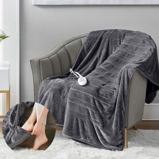 No. 8 - Heated Microplush Blanket with Foot Pocket - 1