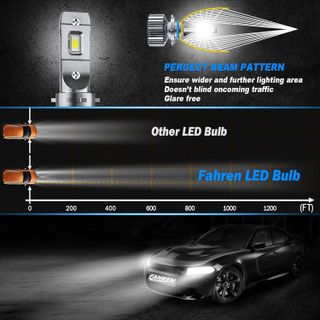 No. 2 - Fahren H11/H9/H8 Low Beam 9005/HB3 High Beam LED Headlight Bulbs Combo - 3