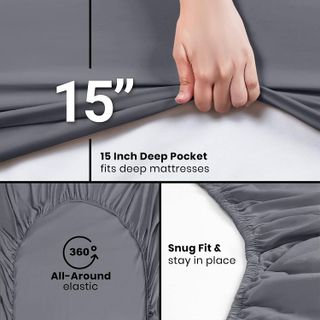 No. 8 - Utopia Bedding Twin Fitted Sheet - 2
