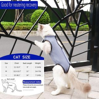 No. 2 - kzrfojy Cat Surgery Recovery Suit Cat Onesie - 2