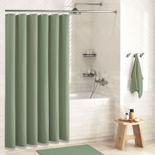 No. 9 - Dynamene Sage Green Shower Curtain - 2