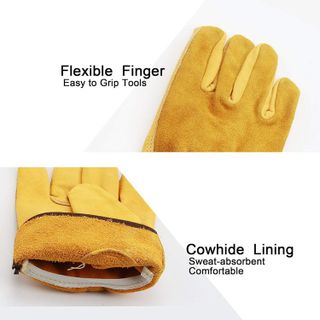 No. 8 - OZERO Leather Work Gloves - 2