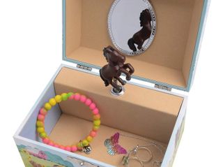 No. 4 - Children's Jewelry Box with Spinning Horse - 4