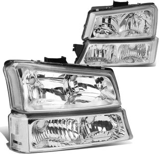 No. 5 - DNA MOTORING HL-OH-CS03-4P-CH-CL1 Chrome Housing Headlights - 1