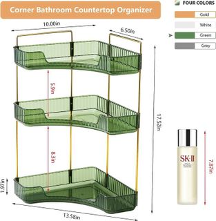 No. 3 - Weidace Corner Bathroom Counter Organizer - 4