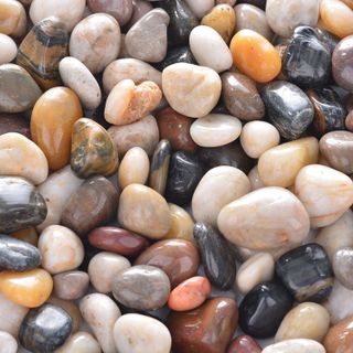 No. 7 - 10lb Natural Decorative Polished Mixed Pebbles - 1