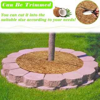 No. 3 - ZeeDix 6 Pcs Coconut Fibers Mulch Ring Tree Protector Mat - 4