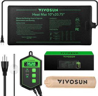 No. 2 - VIVOSUN 10"x 20.75" Seedling Heat Mat and Digital Thermostat Combo Set - 1