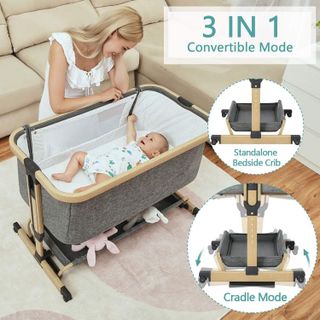 No. 9 - AMKE 3-in-1 Convertible Baby Bassinet - 2