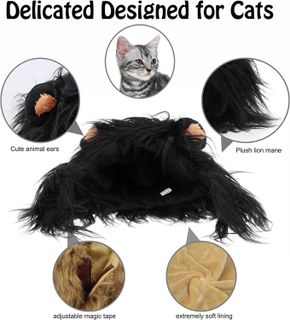 No. 1 - Onmygogo Lion Mane Wig for Cats - 3