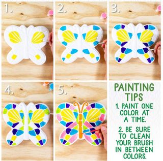 No. 8 - Creative Roots Mosaic Butterfly Stepping Stone Kit - 4