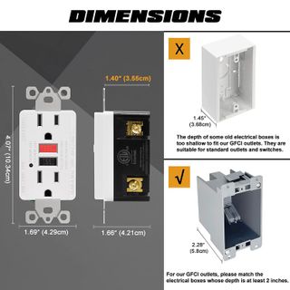 No. 6 - ELECTECK 15 Amp GFCI Outlets - 3