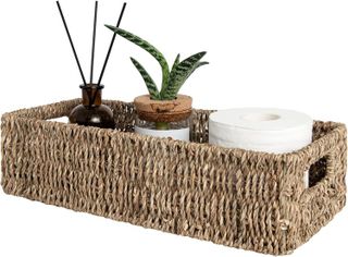 No. 4 - StorageWorks Seagrass Baskets with Built-in Handles - 1