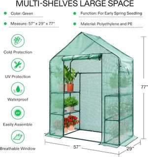 No. 4 - VIVOSUN Mini Walk-in Greenhouse - 3