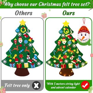 No. 1 - Jollylife Christmas Tree Felt Craft Kit - 3