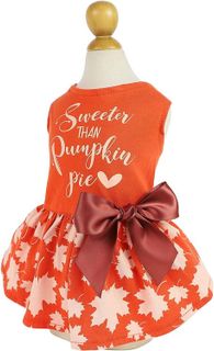 No. 2 - Fitwarm Thanksgiving Sweeter Than Pumpkin Pie Dog Dress - 3
