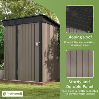 No. 3 - Patiowell 5x3 FT Outdoor Storage Shed - 4