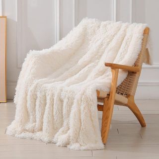 No. 9 - Decorative Fuzzy Faux Fur Shaggy Throw Blanket - 1