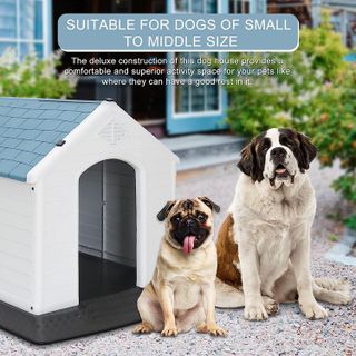 No. 5 - ZENY Plastic Dog House - 4