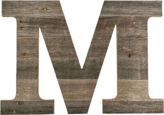 No. 5 - Distressed Rustic Barn Wood Letter - 1