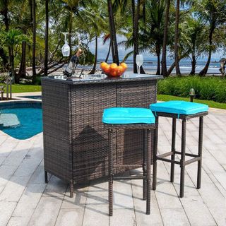 No. 8 - Polar Aurora Patio Bar Set - 2