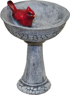 No. 10 - Cardinal Birdbath - 1