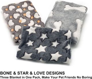 No. 9 - 3 Puppy Blankets Super Soft Warm Sleep Mat - 5