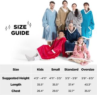 No. 6 - Bedsure Wearable Blanket Hoodie - 5