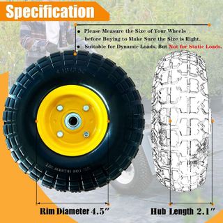 No. 1 - Ponsytocn 4.10/3.5-4 Tires and Wheels - 5