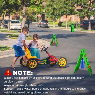 No. 7 - XPCARE 4Pack Kids Playing Street Safety Sign - 2