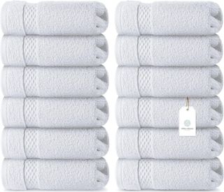 No. 5 - White Classic Washcloths - 1