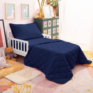 No. 7 - NTBAY 4 Piece Toddler Bedding Set - 5