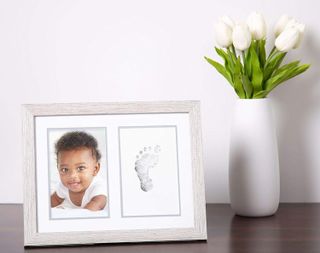 No. 9 - Kate & Milo Rustic Baby Footprint Photo Frame - 3