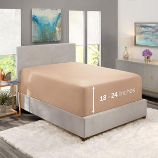 No. 10 - Nestl Taupe Twin Fitted Sheet - 1