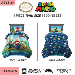 No. 9 - Franco Kids Bedding Super Soft Comforter and Sheet Set - 3