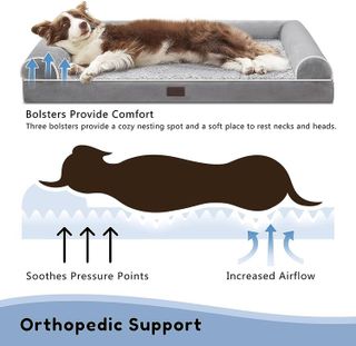 No. 8 - WESTERN HOME Orthopedic Dog Bed - 2