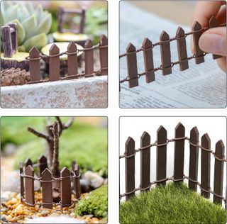 No. 4 - Tonsiki 40 Inch Length Miniature Fairy Garden Ornament Fence - 5