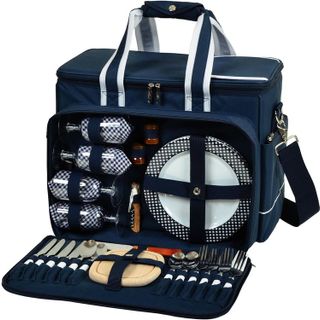 No. 9 - Picnic at Ascot- Original Insulated Picnic Cooler with Service for 4 - 1