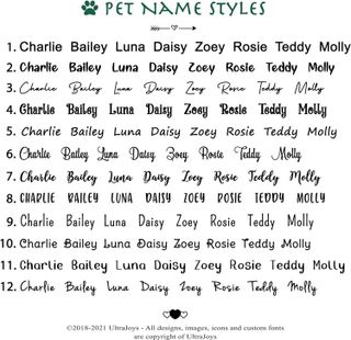 No. 6 - Ultra Joys Cat Tags Personalized Small Cat Dog ID Tag - 5