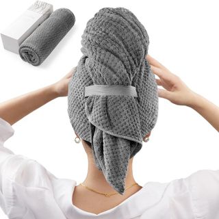 No. 5 - Large Microfiber Hair Towel Wrap - 1