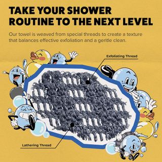 No. 6 - GOSHI Exfoliating Shower Towel - 5