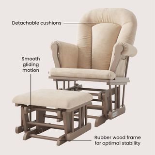 No. 6 - Cozy Glider & Ottoman - 4