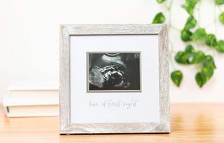 No. 8 - Pearhead Love at First Sight Rustic Sonogram Photo Frame - 2