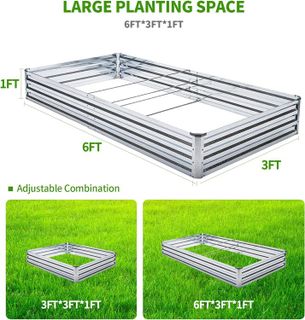 No. 5 - Veezyo Galvanized Raised Garden Bed Kit - 2