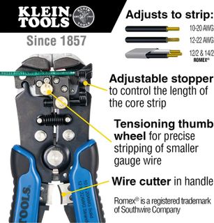 No. 3 - Klein Tools Self-Adjusting Wire Stripper/Cutter - 2