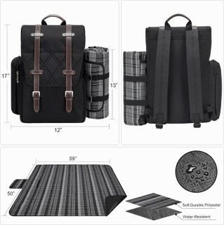 No. 6 - WICKERLAND Picnic Backpack for 4 Person - 3